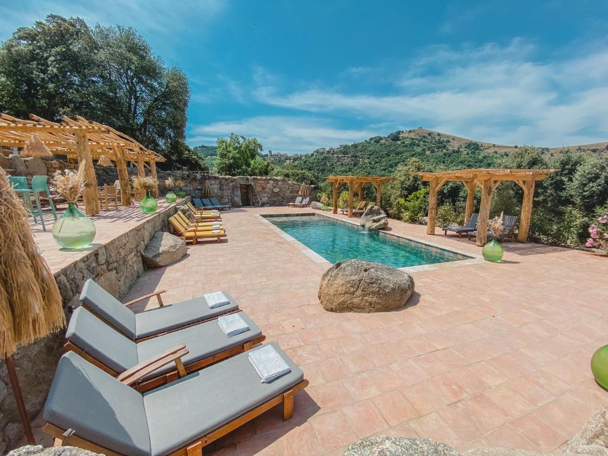 Residence De Luxe 4 Etoiles A Pietralba, 4 Logements Piscine Chauffee Balagne Exterior photo