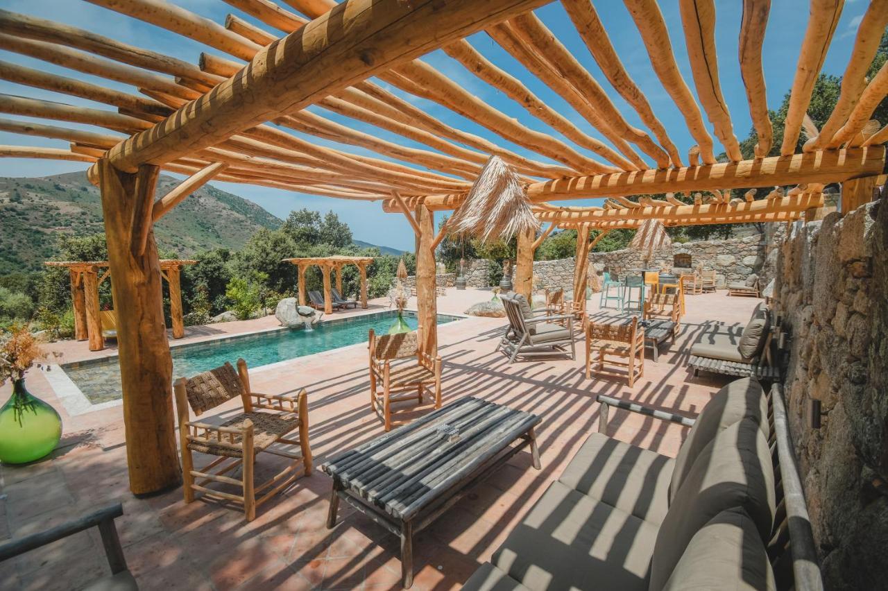 Residence De Luxe 4 Etoiles A Pietralba, 4 Logements Piscine Chauffee Balagne Exterior photo